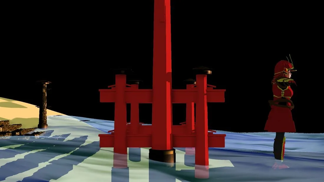 Samurai and Torii Modeling