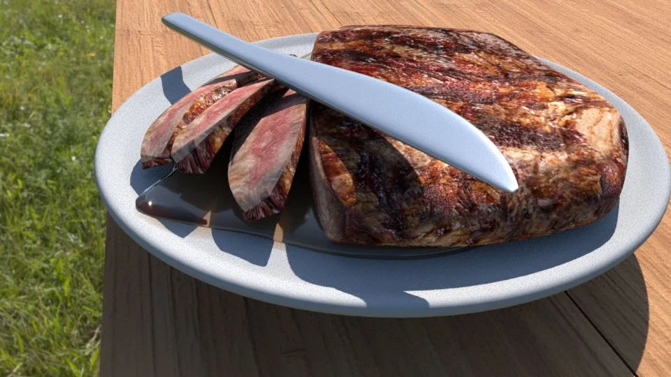 3D Grilled Meat
