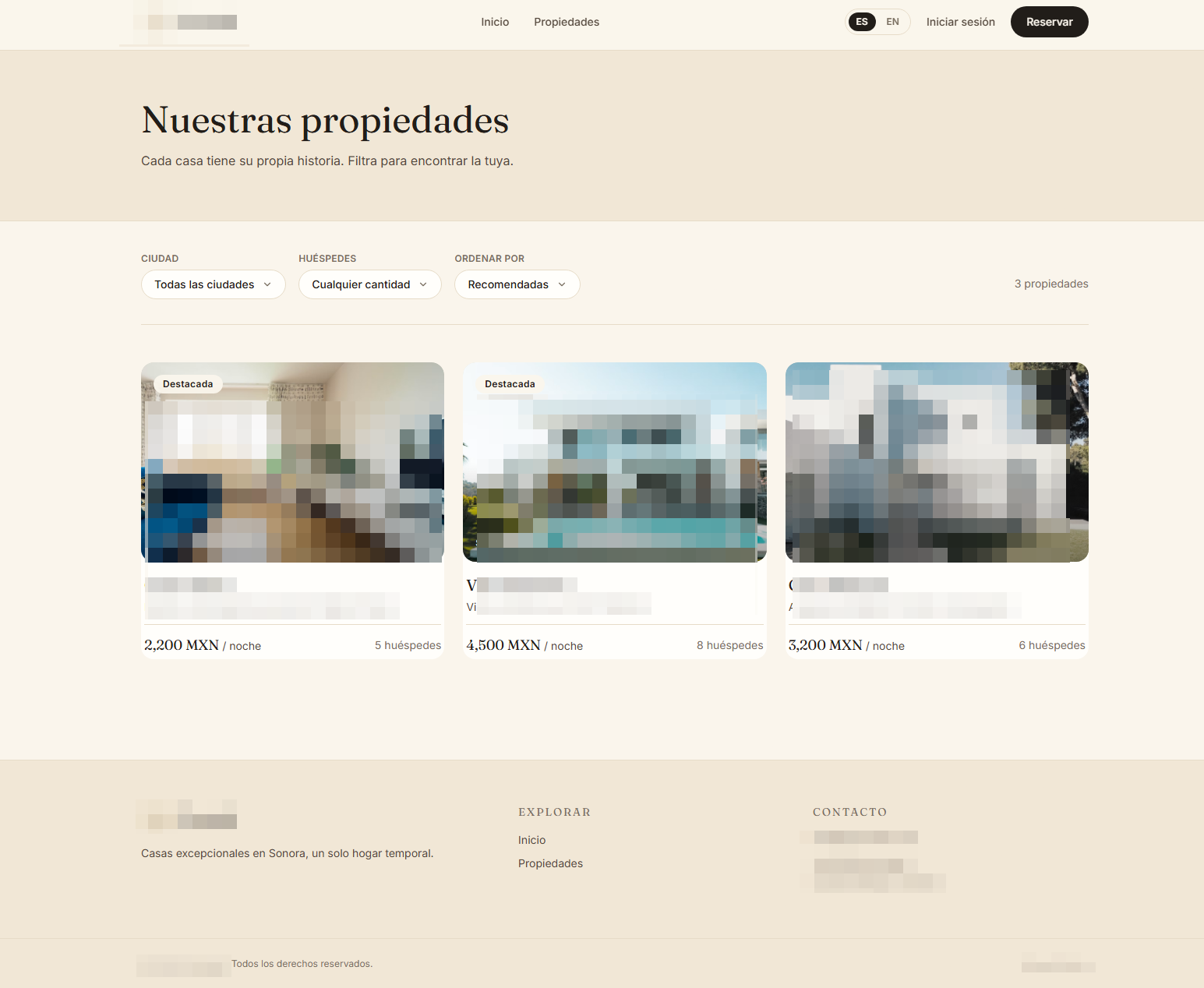 House Rental Website